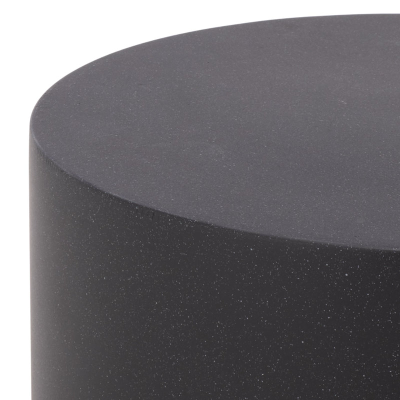 Aurielle Cylinder Accent Table, Noir