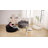 55.5'' Round Corduroy Compression Lounge Chair with Pillows, Oversized Upholstered Floor Sofa for Living Room & Bedroom-128966218