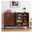 Wabi-Sabi Style Solid Black Walnut Shoe Cabinet-180137941