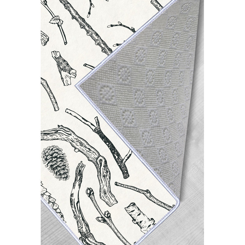 Soft & Durable Area Rug, 5.2 x 7.5 Feet, 100% Polyester, 650 g/m², 0.3 in Pile Height | Non-Slip PVC Dot Underside | Machine Washable, 3D Digital Print | Perfect for Living Room, Bedroom & Office Decor
