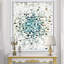 «Geometric Blue Spots II», reproduction d'art sur toile-51145599-51145606