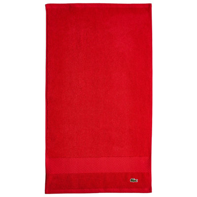 Lacoste Heritage 16X30 Cotton Hand Towel, 100% Supima Cotton, Micro-Fresh® Anti-Microbial