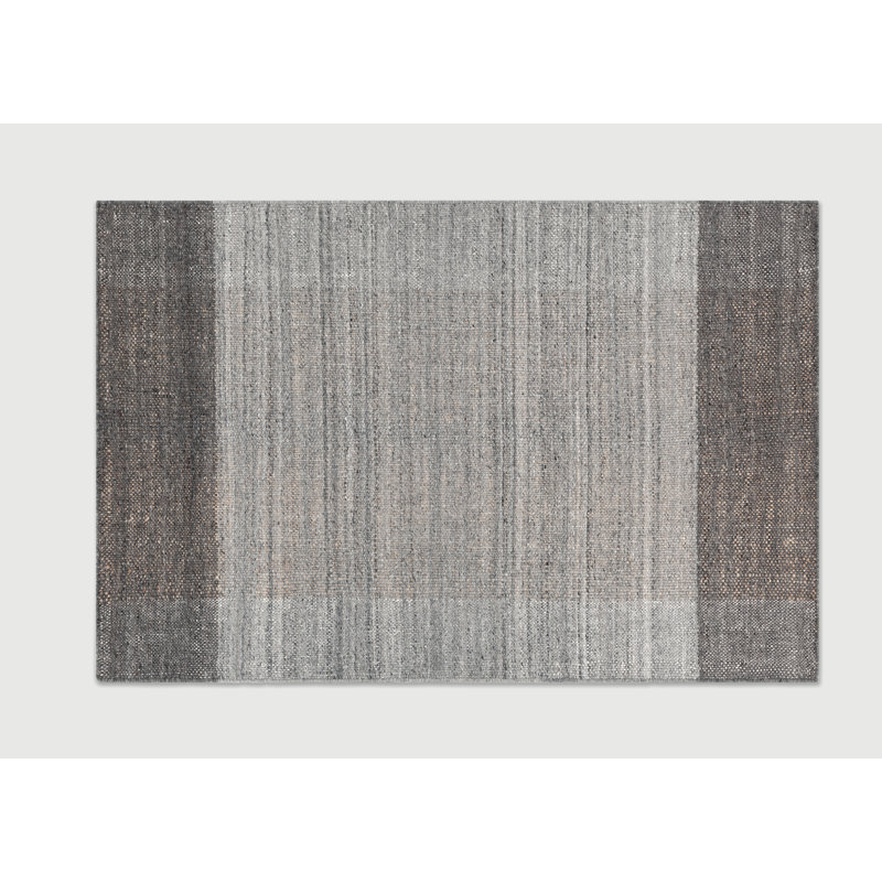 Echo Rug Area Rug in Gray, Rectangle 5' x 8'