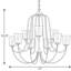 Lustre classique à 9 lumières avec abat-jour Ermengarda-345793232