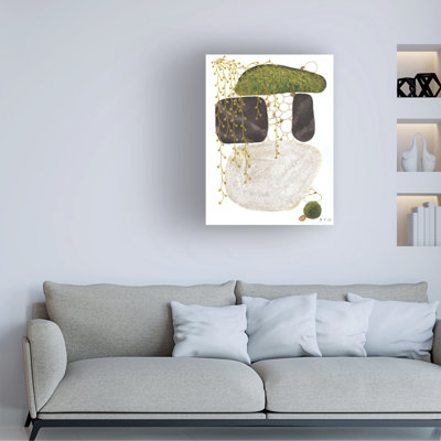 Jocelyn Benford Mossy Stones Canvas Art