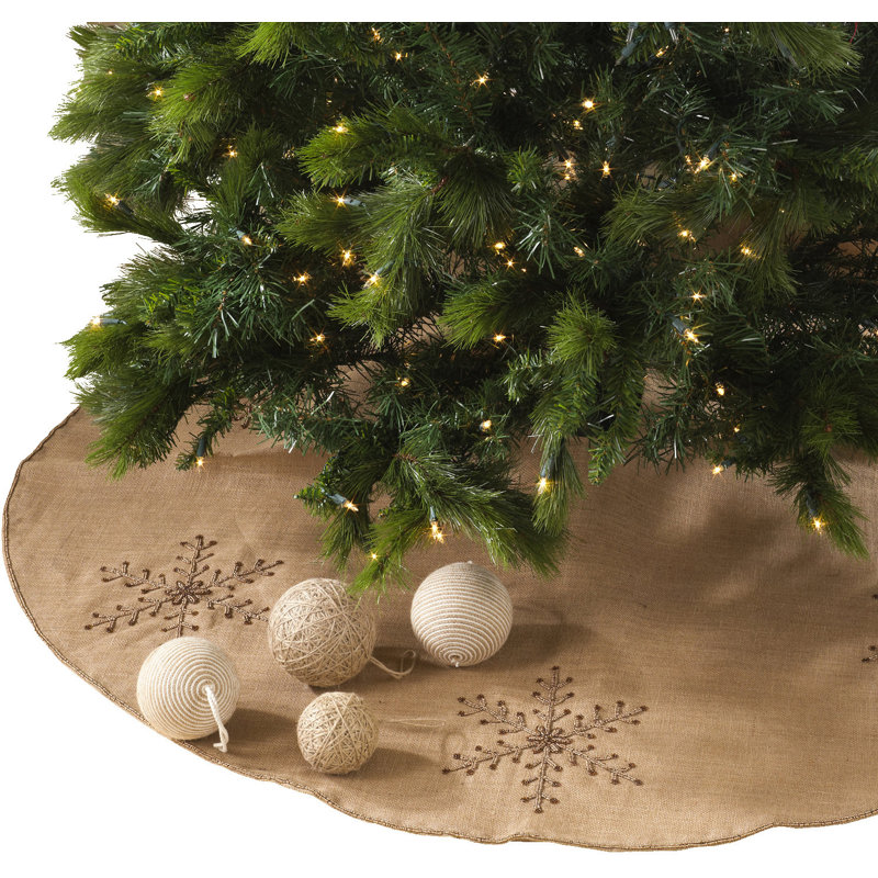 Burlap Tree Skirt, 53" W