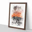 Orange Sky Above Mountains in Italy - Picture Frame Painting Print-56858843-56858842