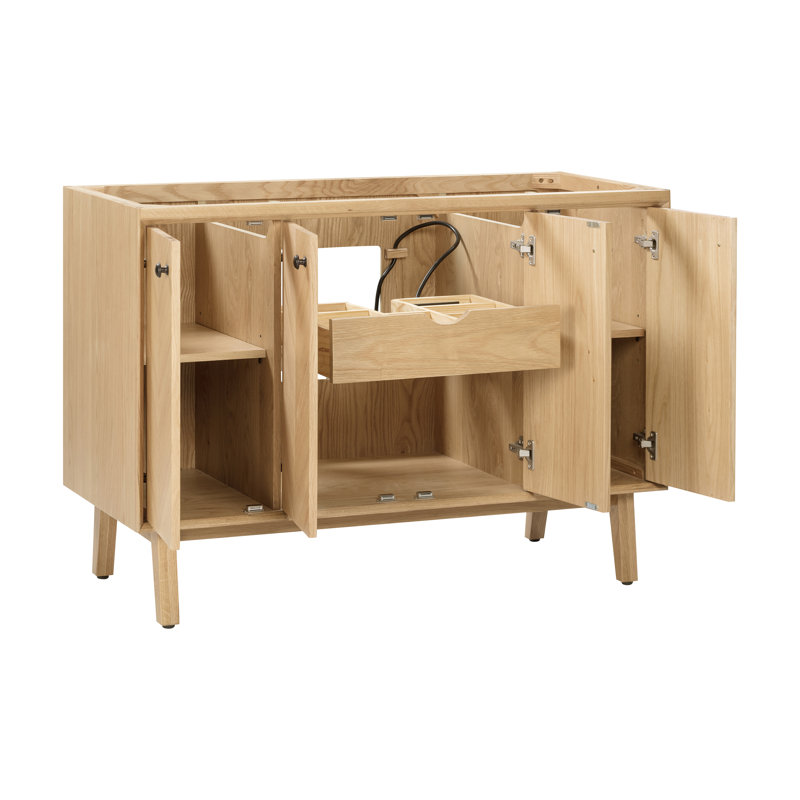 Adele 48'' Single Bathroom Vanity Base Only, Natural