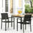 Outdoor Black Dining Chair - Aluminum Frame & Mesh Seat, Weather , 22"d X 23"w 33.41"h Aluminum, Seating, 23" 22" 33.41