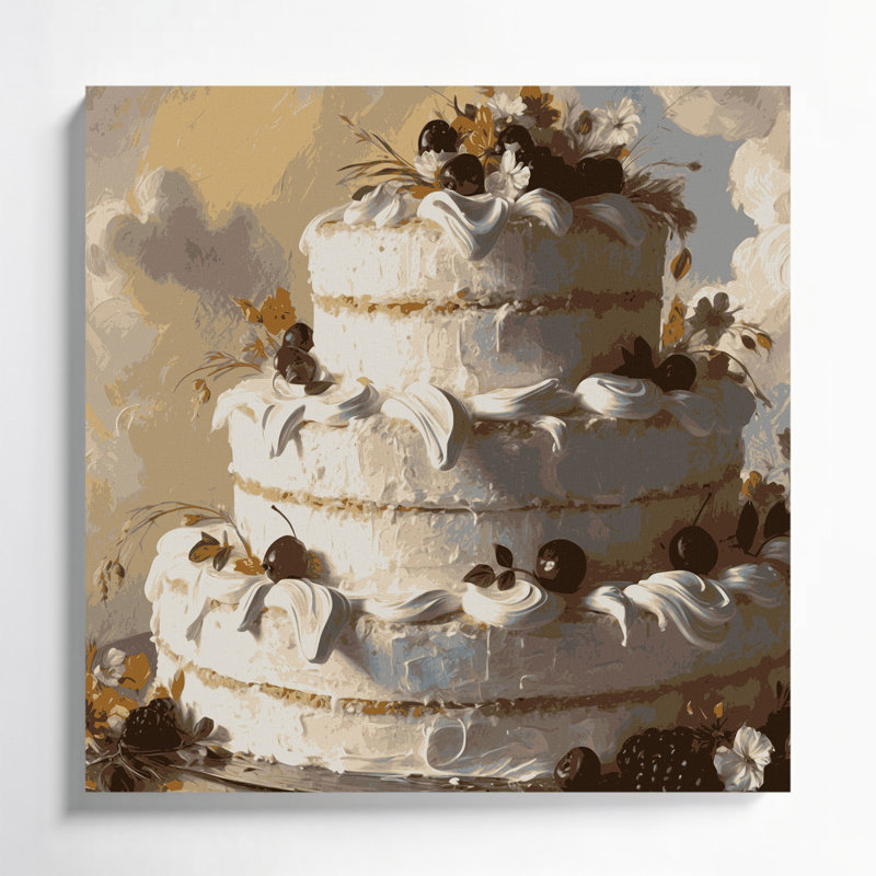 Art mural sur toile Desserts, H 16 po x l 16 po