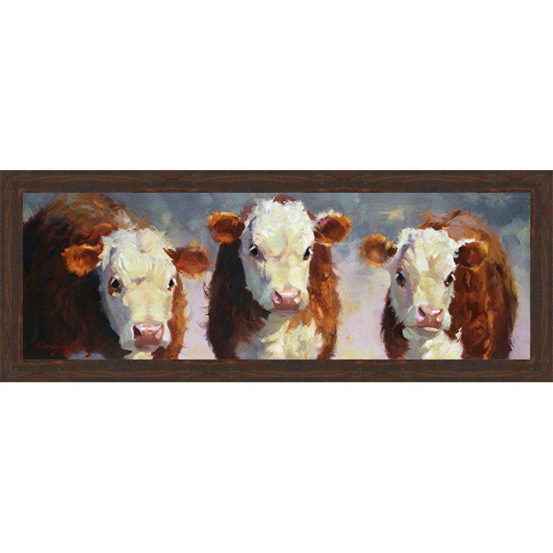 « winter veaux », reproduction d’art encadrée