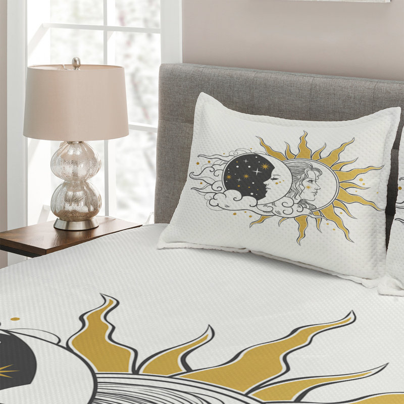 Polyester Coverlet, King Bedspread + 2 Shams