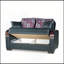 Causeuse convertible rembourrée avec rangement, polyuréthane noir-1626924201