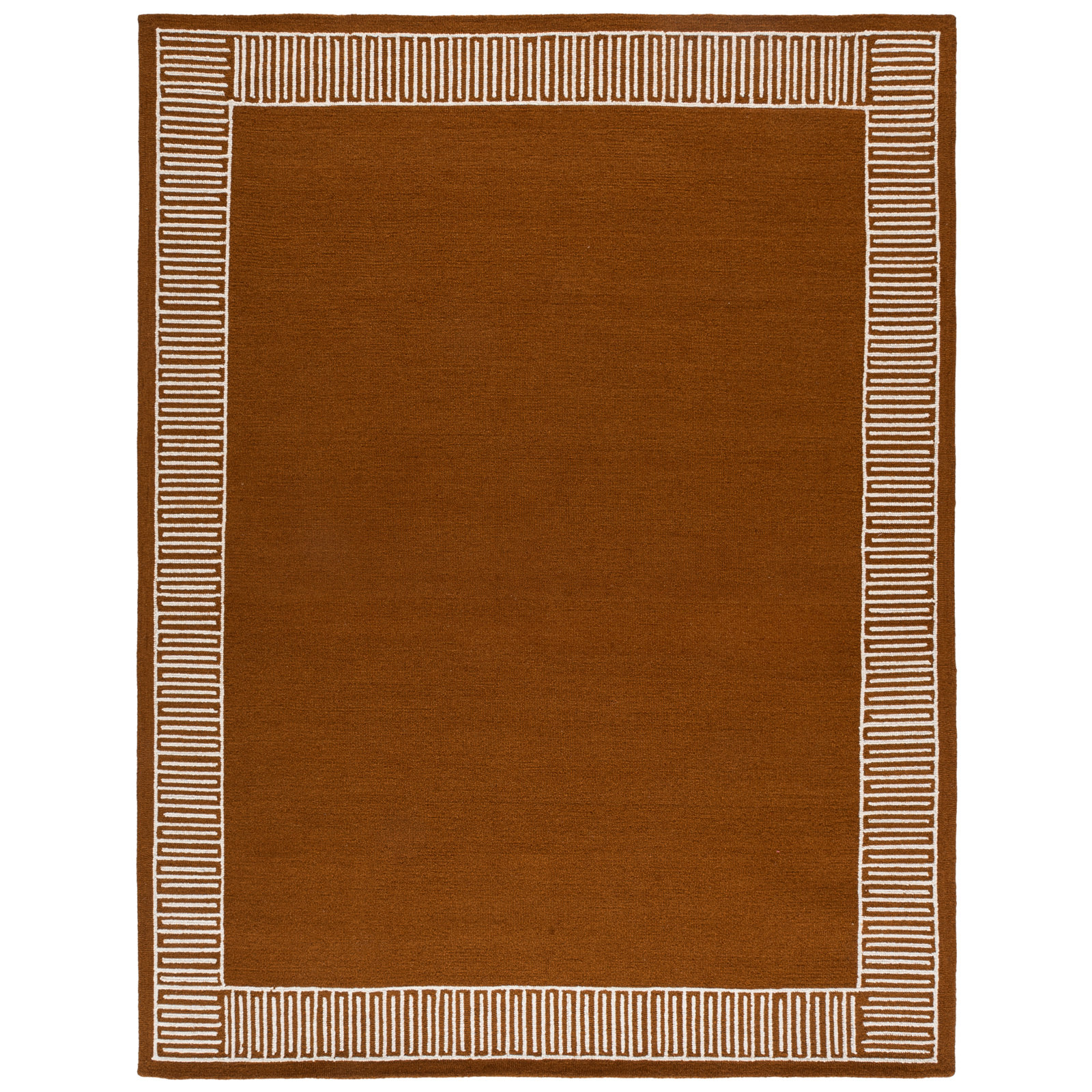 Hand-Tufted Geometric Wool Rug, Rectangle 8' x 10'