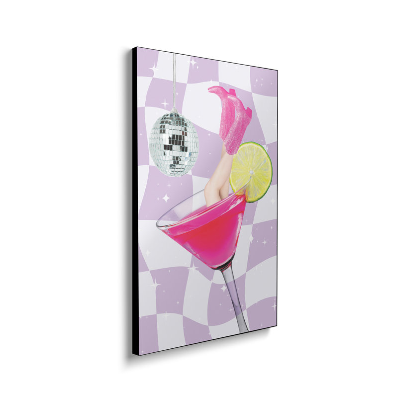 Reproduction d'art mural, toile Steppeix - Disco Drink Delight par Athene Fritsch