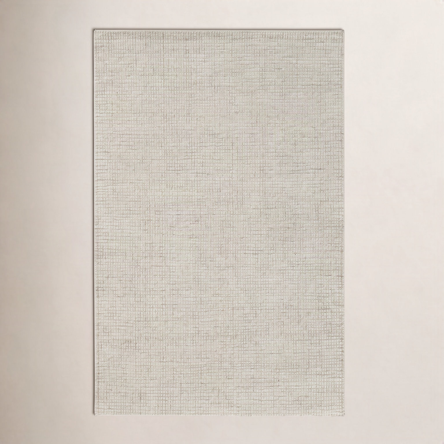 Hand-Tufted Striped Wool Rug, Ivory, Rectangle 8'9" x 11'9"