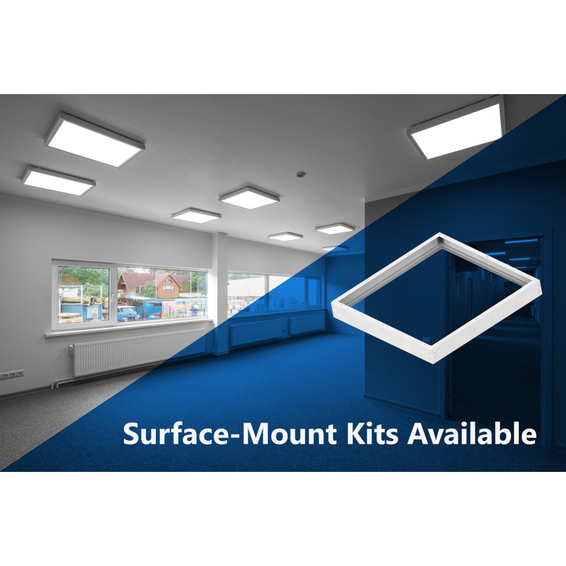 Dimmable Rectangle Troffer Ceiling Light