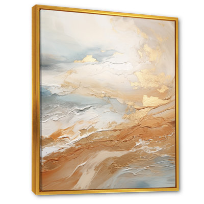 " Gold And Blue Beach Sand Fusion II "
