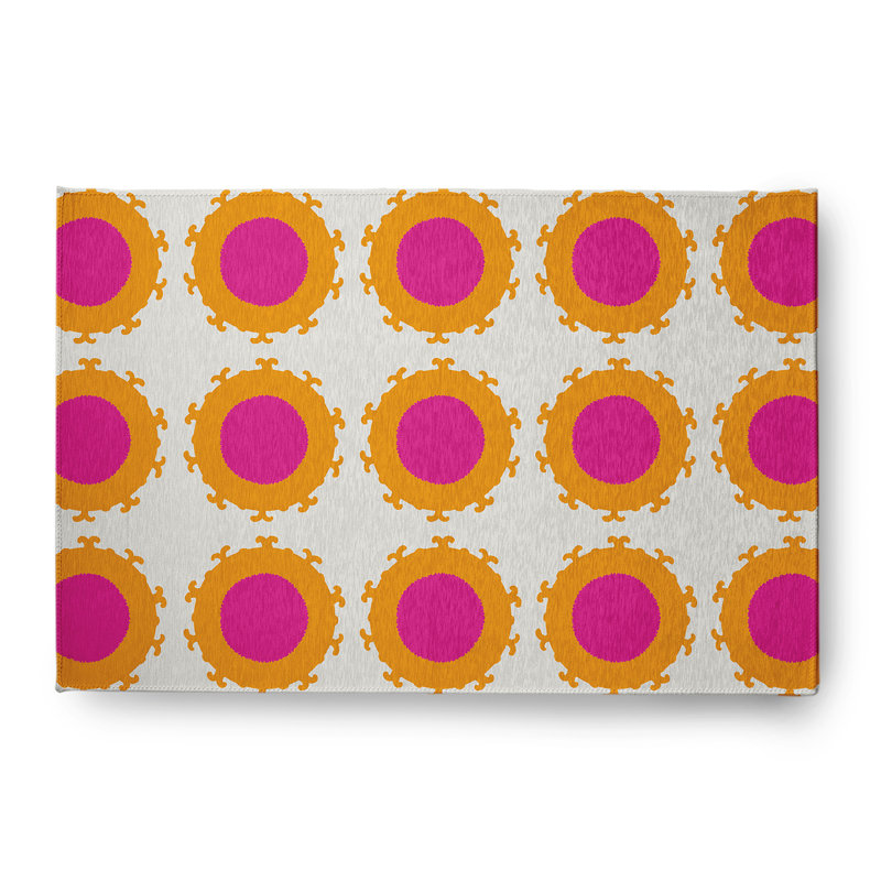 Clairemarie Chenille Geometric Indoor Rug, Rectangle 4' x 6'