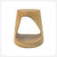 Table d'appoint MGO Hollow, texture semblable au bois, couleur naturelle-1896585645