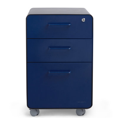  Stow 3-Drawer File Cabinet, With Caster