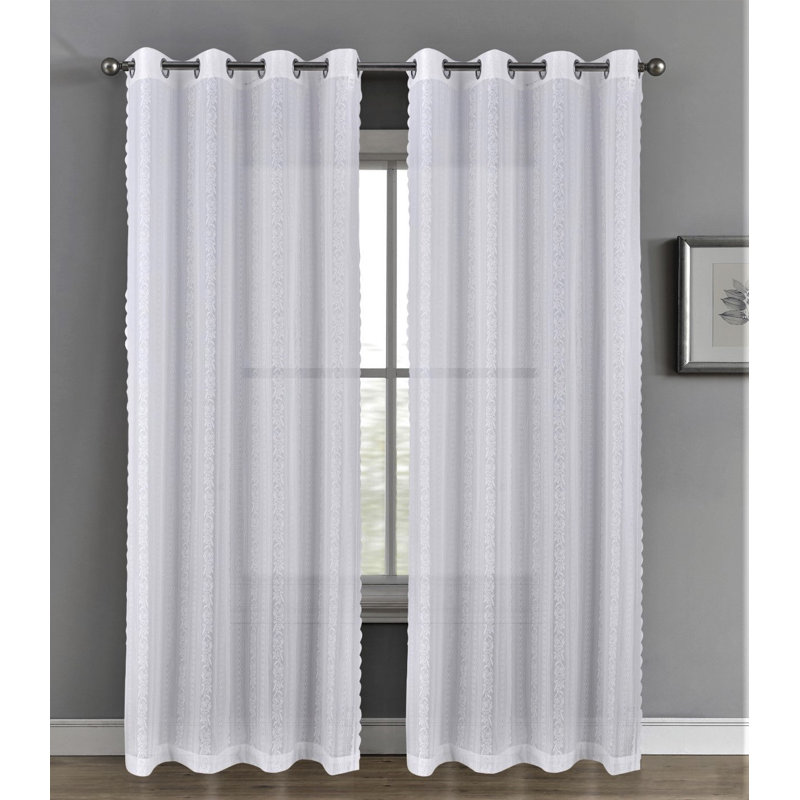 Rideau en polyester Shardell, L 55 po x L 84 po