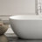69'' x 29'' Freestanding Soaking Solid Surface Bathtub-88251906