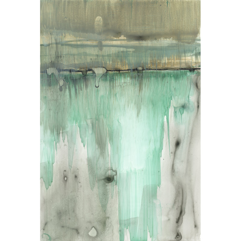 Verde Horizon II - Painting, Wrapped Canvas, 30cm H x 20cm W