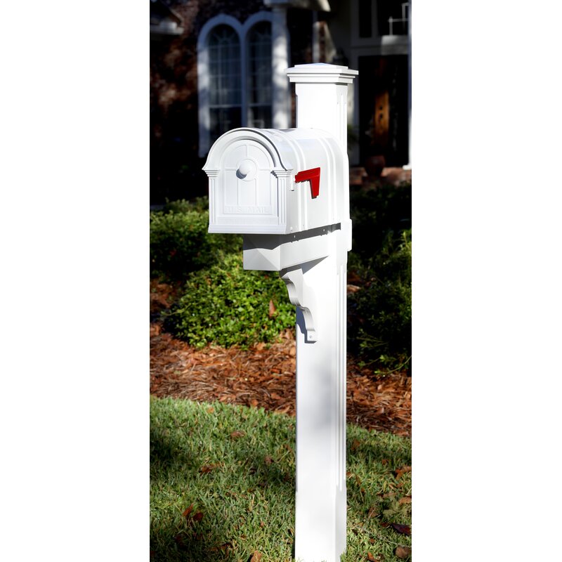 Postal Pro Mailboxes Manchester Post Mounted Mailbox & Reviews | Wayfair