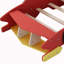 Lit plateforme simple en forme de voiture de course avec roues-1962807443