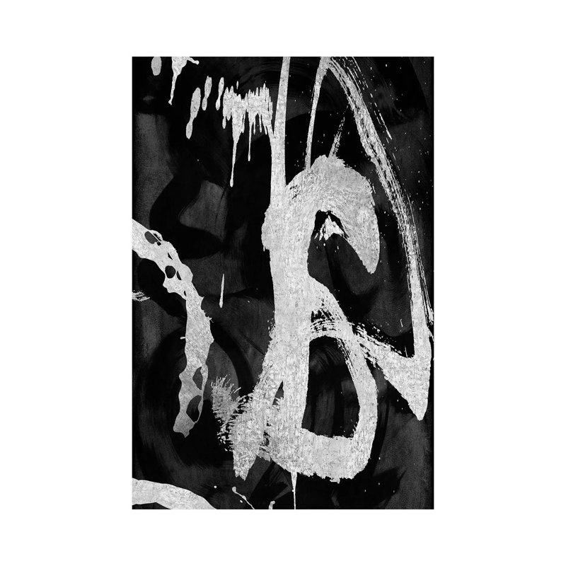 Rambunctious Silver I by Jordan Davila - Wrapped Canvas Print, 20.32 cm H x 30.48 cm W