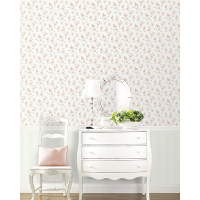 Pretty Prints Mini Rose Trail Wallpaper Roll