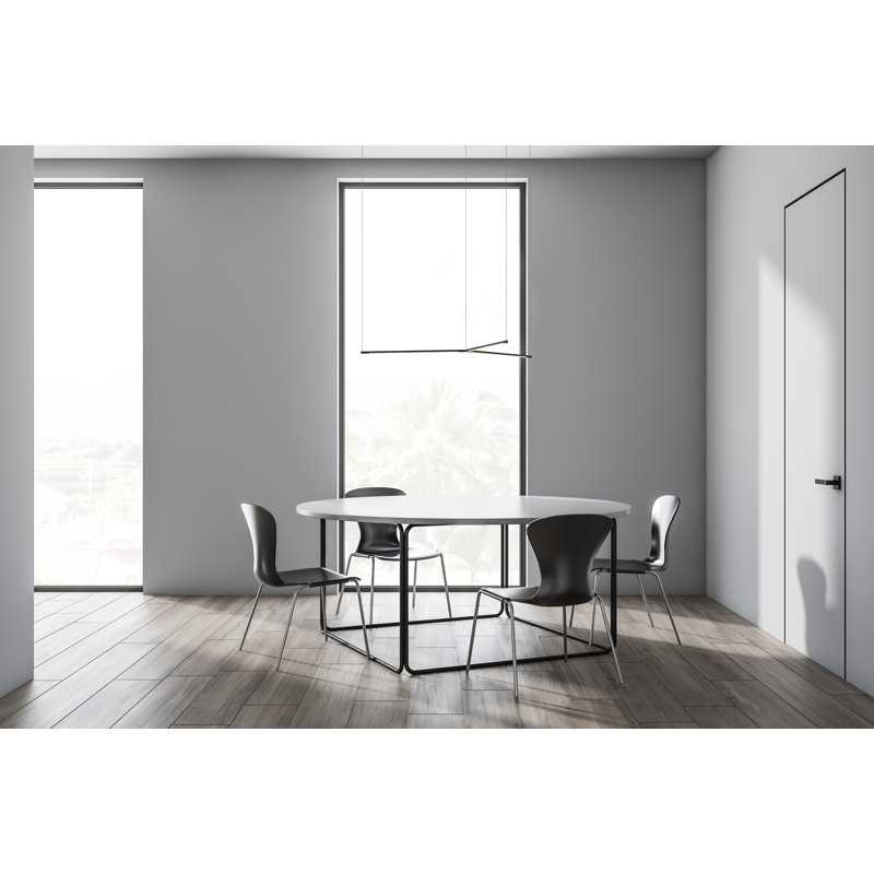 1 - Light LED Pendant, Silver, 121.8" H x 52" W x 0.5" D