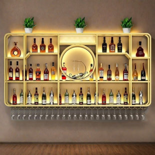 Modern Simple Iron wall-mounted Wine Rack