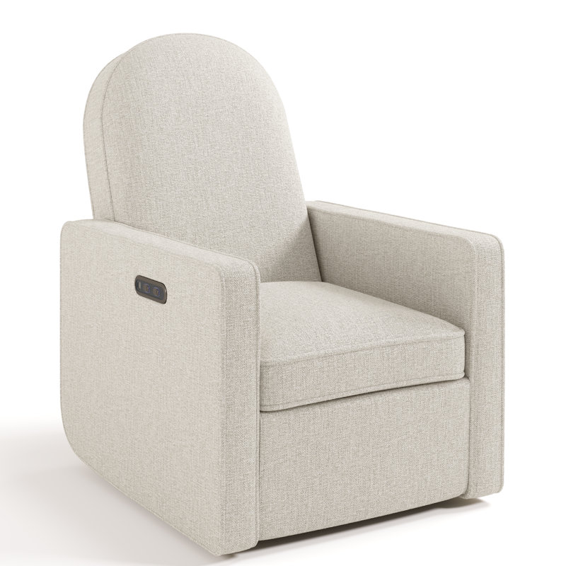 Fauteuil oscillant inclinable électrique Olivia, Dune Basketweave