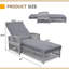 Chaise longue d'extérieur en osier inclinable avec coussins moelleux amovibles Abdel-789597570-789116185