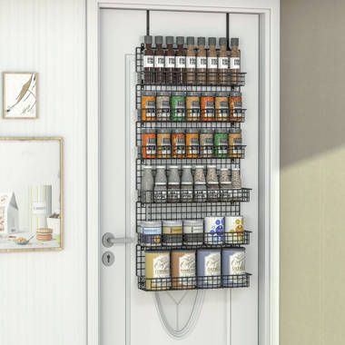  Evelots 5-Tier 40-Jar Hanging /Wall-Door Mount/Pantry Door Spice  Rack/Large Spice Rack Organizer for Cabinet Door : Home & Kitchen