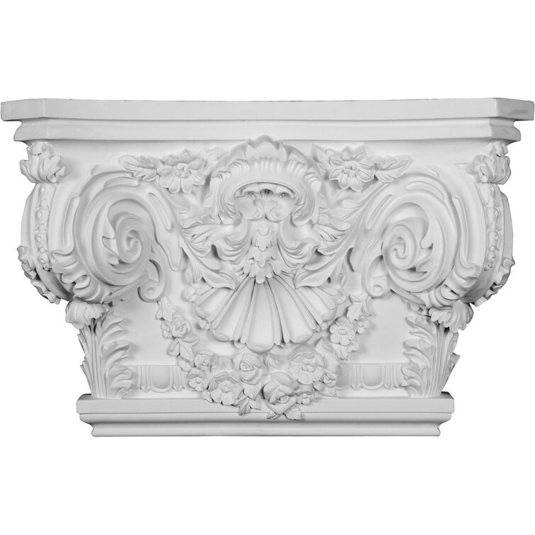 Rose Capital (Fits Pilasters up to 19 1/4"W x 2 5/8"D)