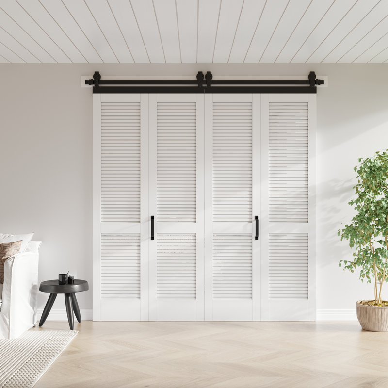Portes pliantes en bois massif BiFold, 80 po x 84 po