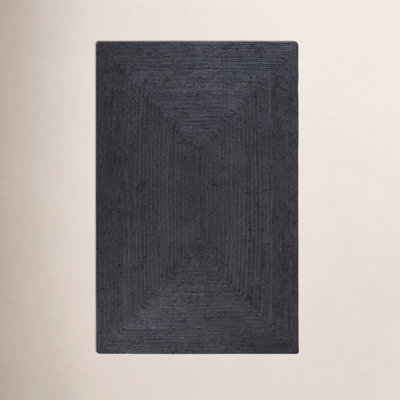 Gage Charcoal Hand-Braided Jute Rug