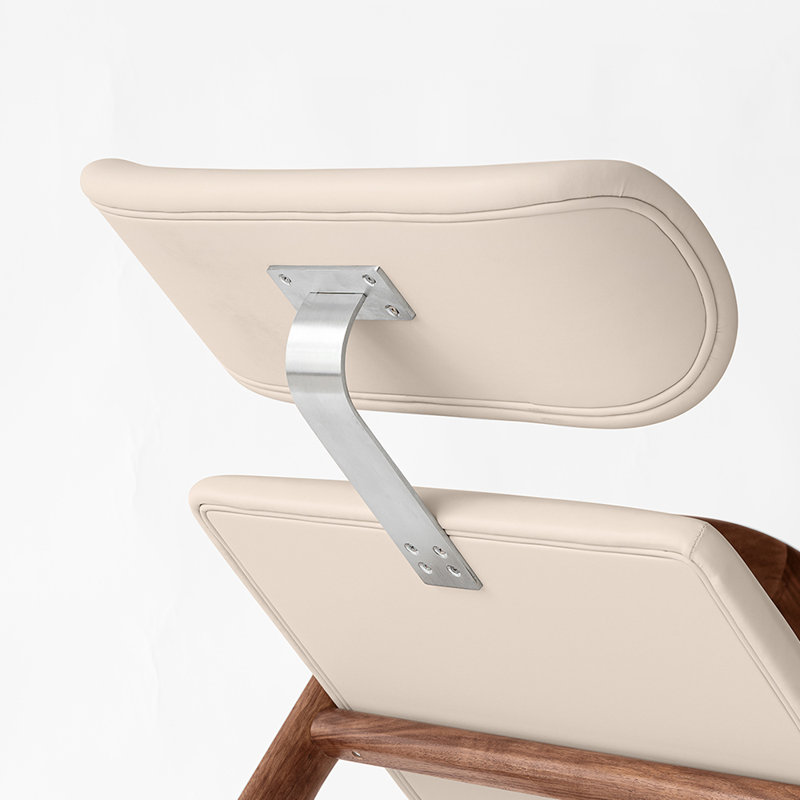 Chaise berçante ergonomique avec support à angle de 108 °
