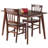 2 - Person Solid Wood Solid Wood Top Four Leg Dining Set