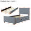 Lit plateforme en velours avec lit gigogne simple Modern-1433504586-1433504587