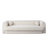 Form Sofa In Ivory Boucle Fabric W/ (2) Accent Pillow Balls-94086536
