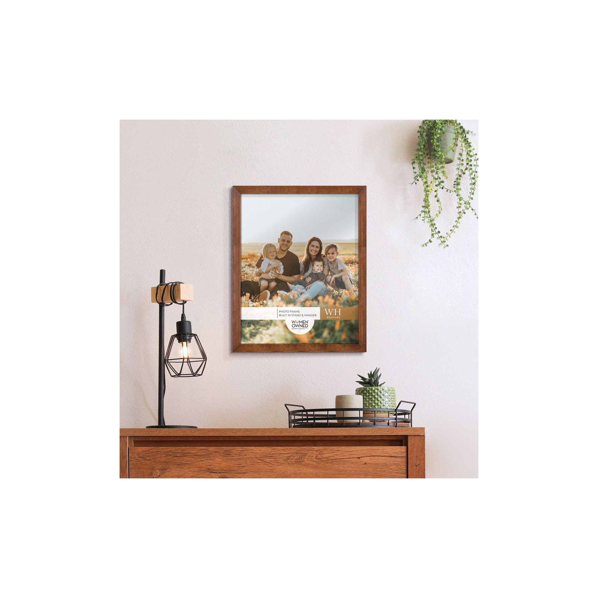 Apolline Wood Picture Frame, 8" x 10", Walnut