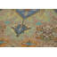 Tapis bleu à motif géométrique traditionnel 7 x 10