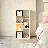  Bomeda 7-Cube Reversible Open Shelf Bookcase, Storage Organizer, White-1622134702