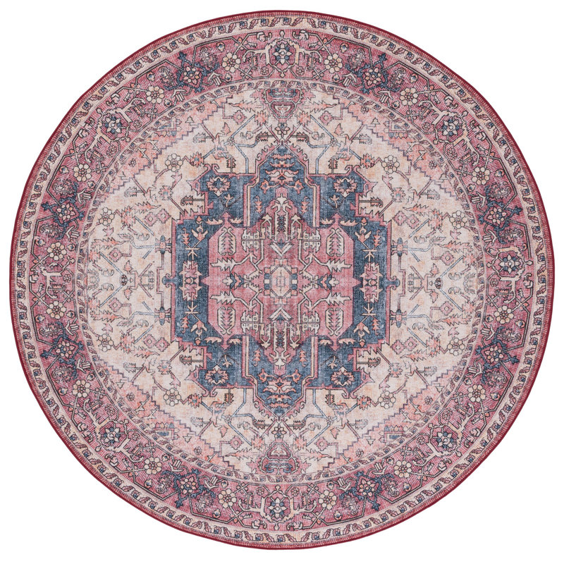 Tucson Performance Machine Washable Oriental Rug, Round 6'