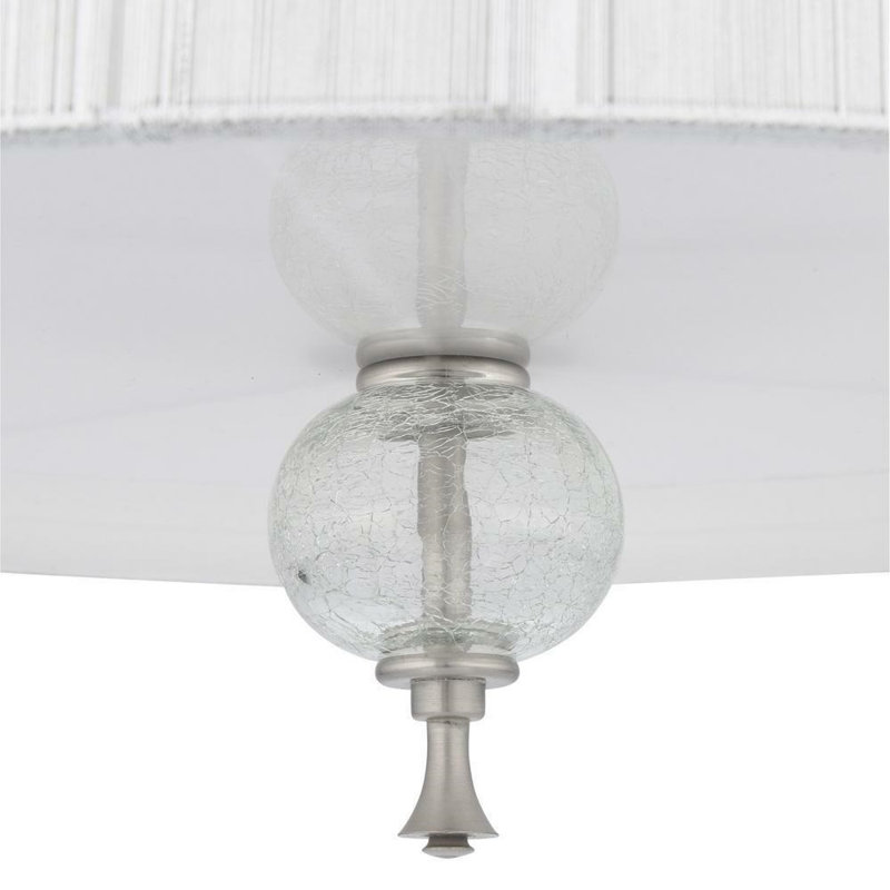 Luminaire suspendu inversé en nickel brossé 3 lumières Red Barrel Studio®, collection Bayonne