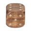 Boîte de rangement en bois de manguier et laiton en forme de dés pour bureau à domicile ou salon, ensemble de 5 à 4 po